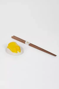 Gudetama The Lazy Egg Ceramic Chopstick Holder Set