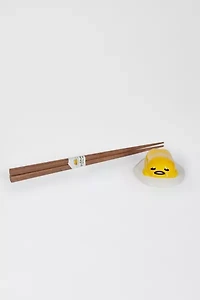 Gudetama The Lazy Egg Ceramic Chopstick Holder Set