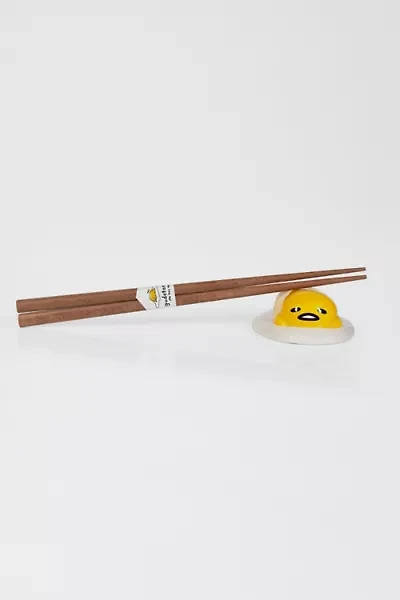 Gudetama The Lazy Egg Ceramic Chopstick Holder Set