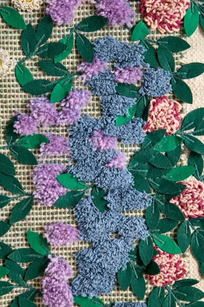 Living Floral Yarn Wall Hanging