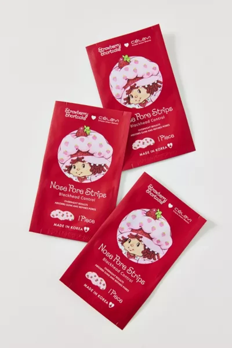 Célavi X Strawberry Shortcake Nose Pore Strip Set