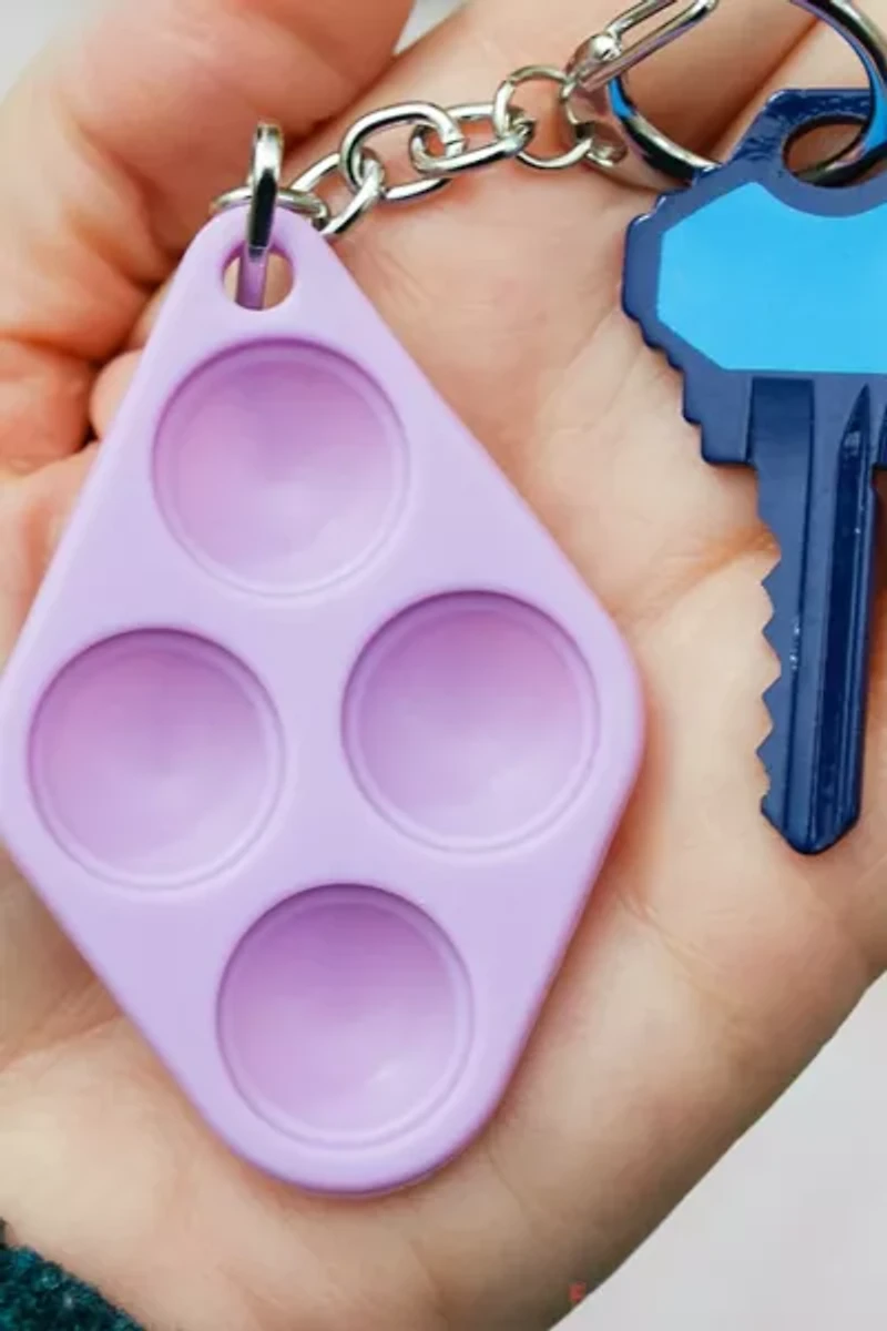 Pop Button Toy Keychain
