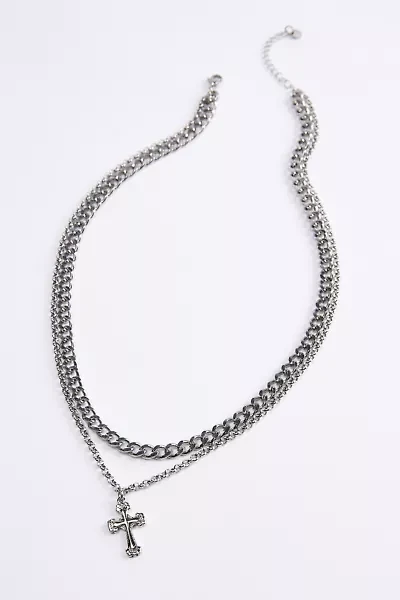 Stainless Steel Cross Layering Necklace