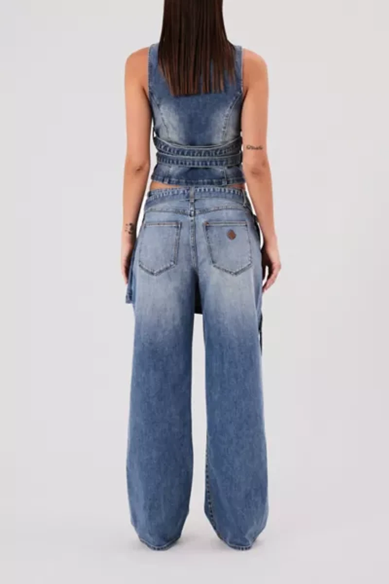 Abrand 95 Mid Baggy Skirt Jean