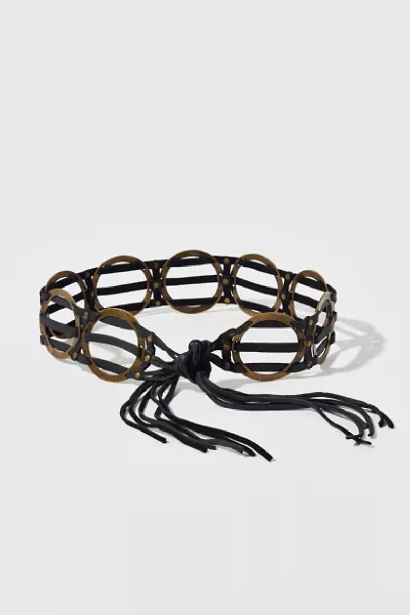 Leather Circle Rope Belt