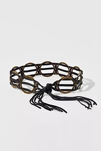 Leather Circle Rope Belt