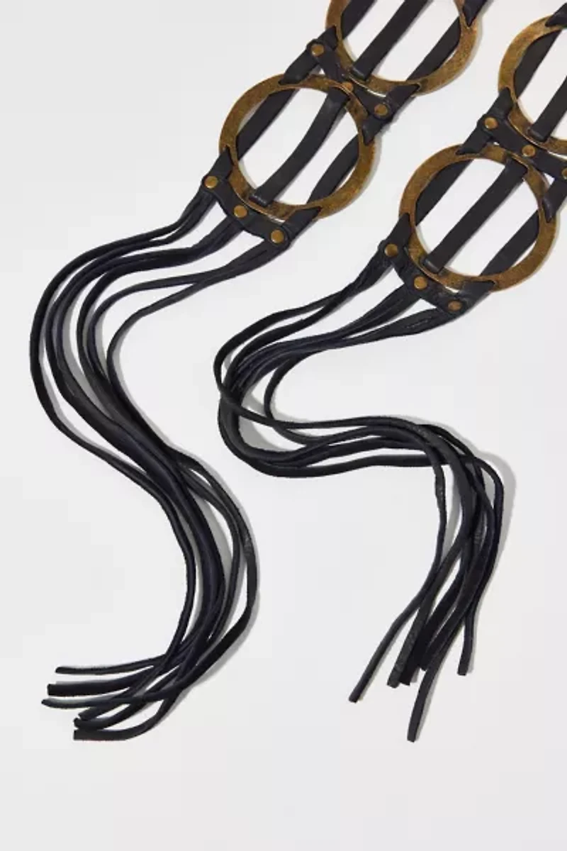 Leather Circle Rope Belt