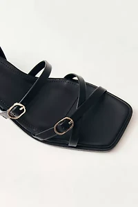 SVEGAN Tanya Vegan Leather Buckled Sandal
