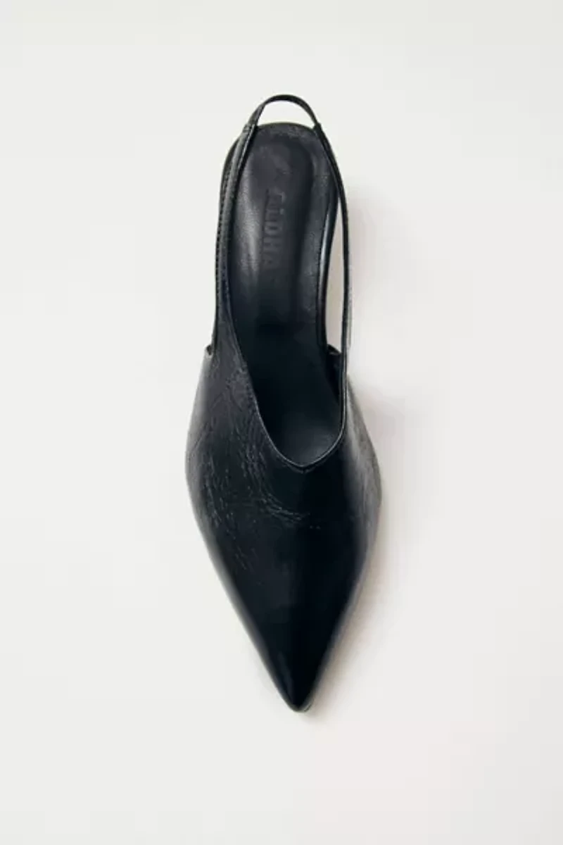 ALOHAS Eros Leather Slingback Kitten Heel