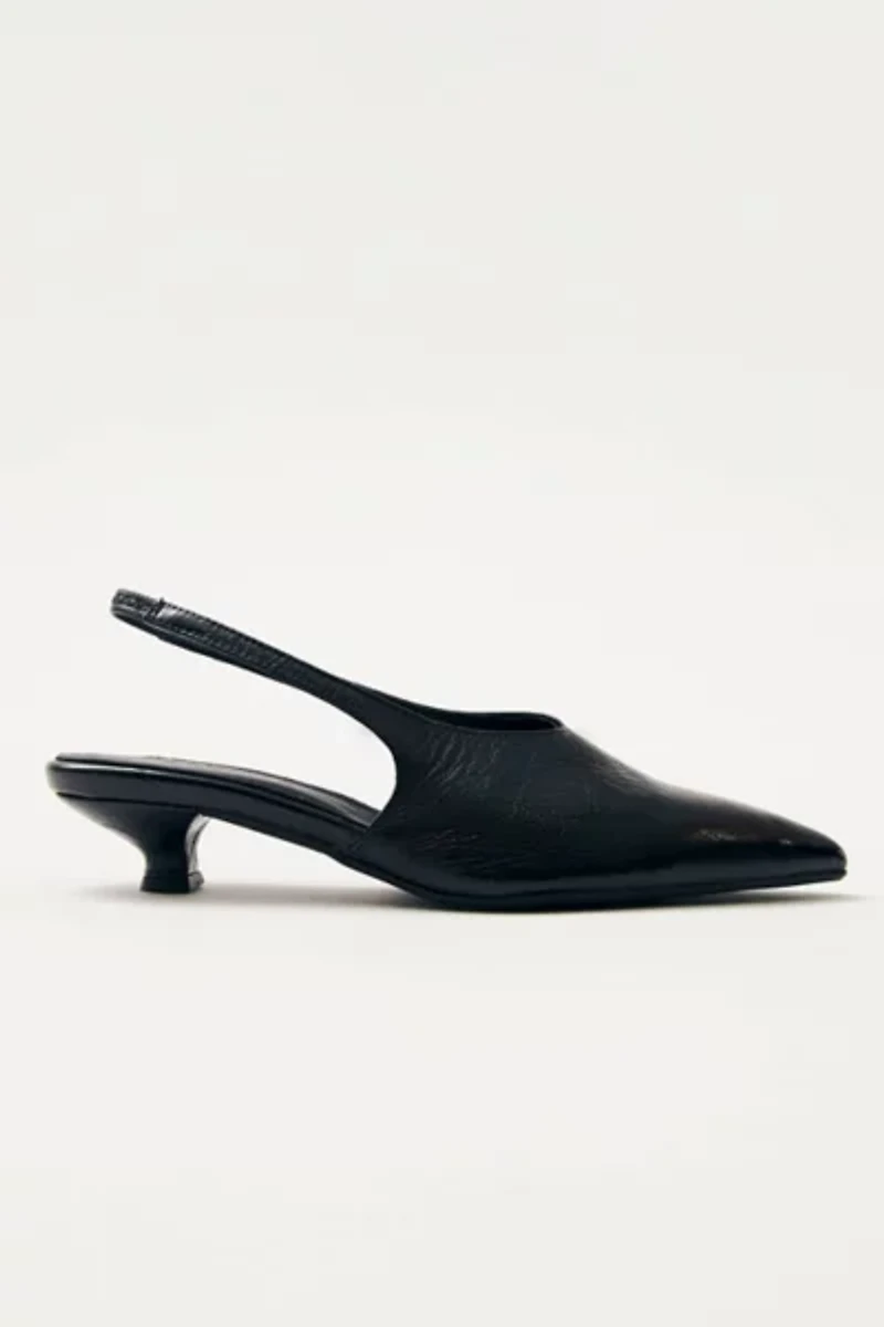 ALOHAS Eros Leather Slingback Kitten Heel
