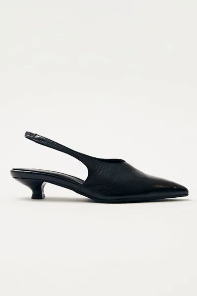 ALOHAS Eros Leather Slingback Kitten Heel