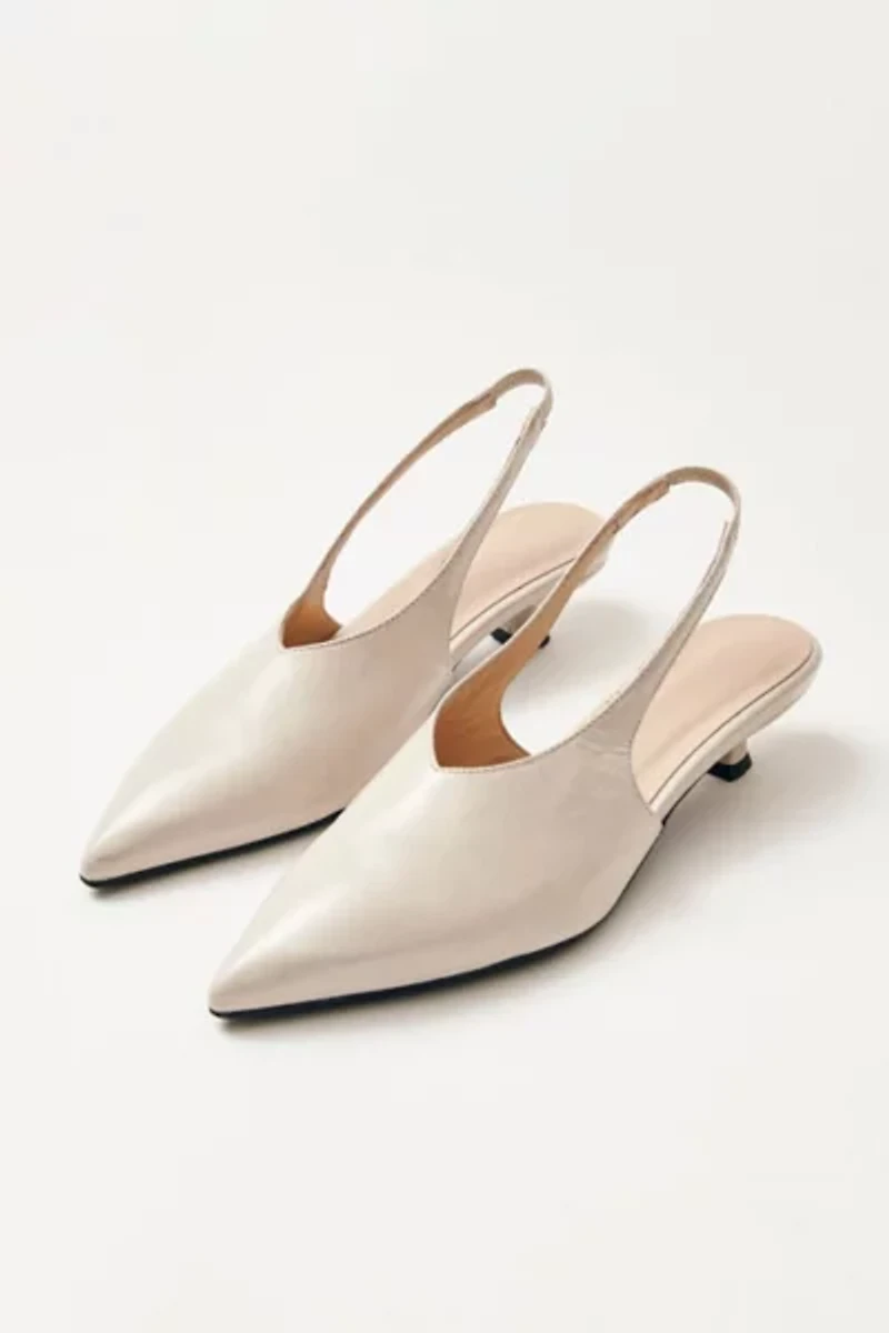 ALOHAS Eros Leather Slingback Kitten Heel