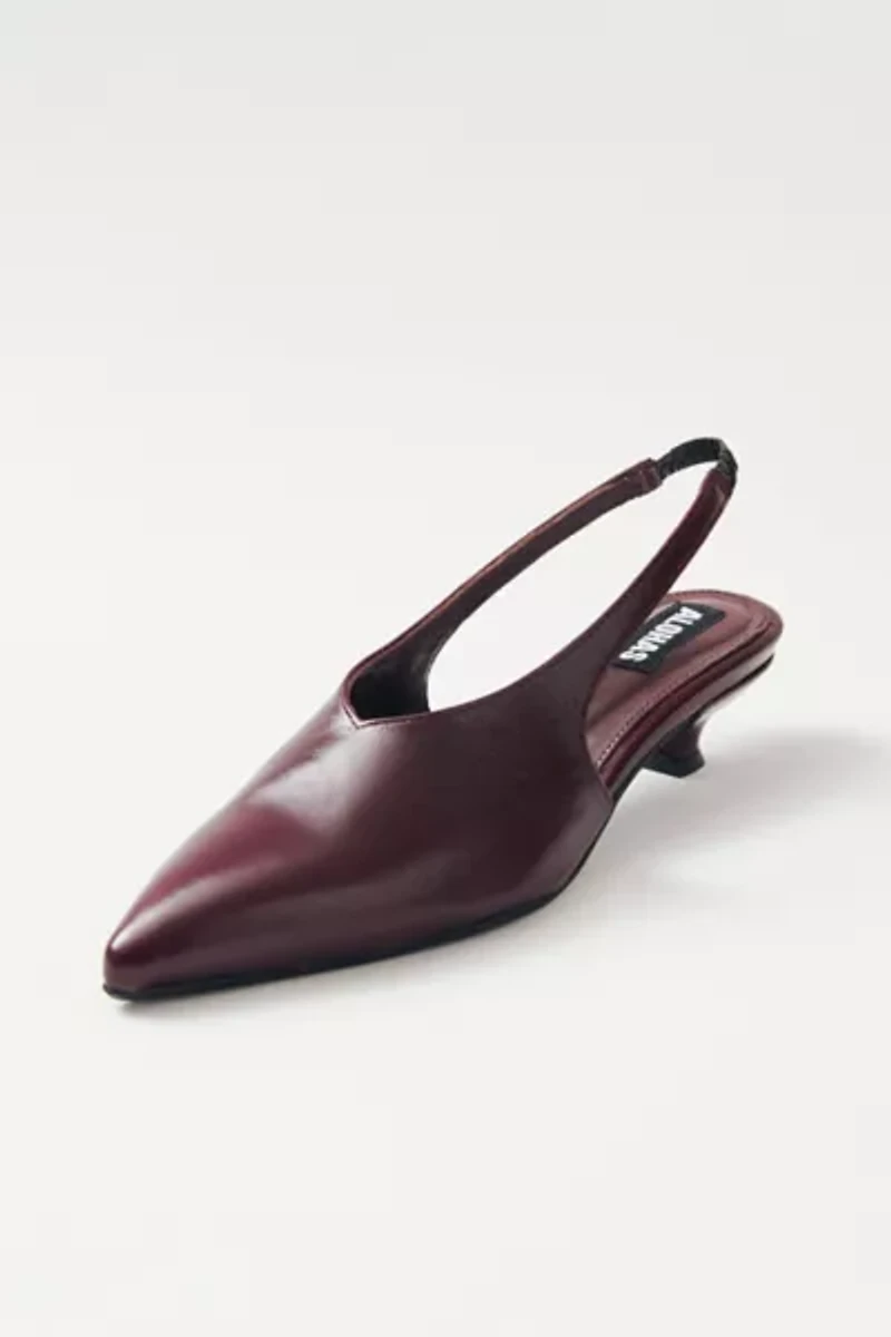 ALOHAS Eros Leather Slingback Kitten Heel