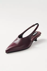 ALOHAS Eros Leather Slingback Kitten Heel