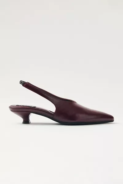 ALOHAS Eros Leather Slingback Kitten Heel