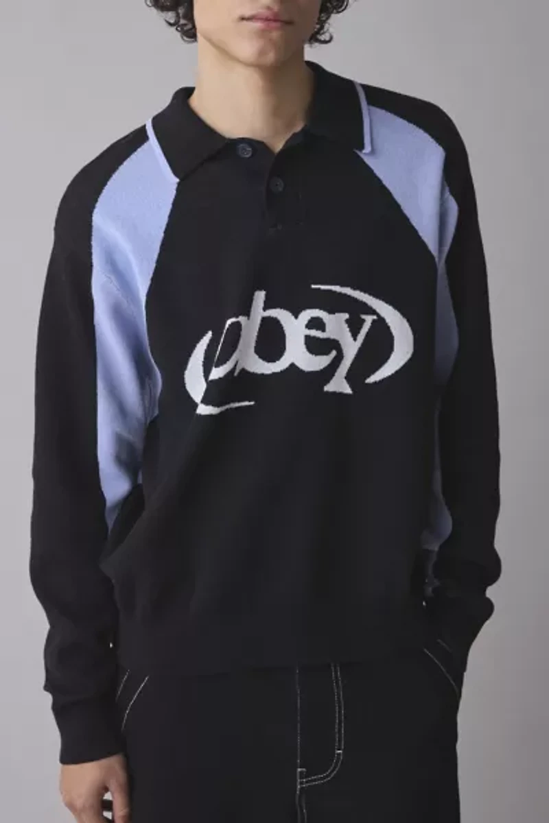 OBEY Soccer Logo Polo Sweater