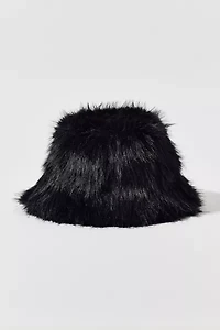Fluffy Faux Fur Bucket Hat