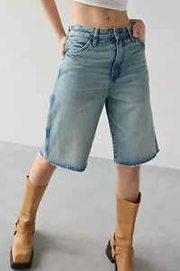 Wrangler High-Rise Relaxed Denim Jort