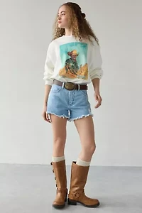 Wrangler Cowboy Graphic Oversized Crew Neck Pullover