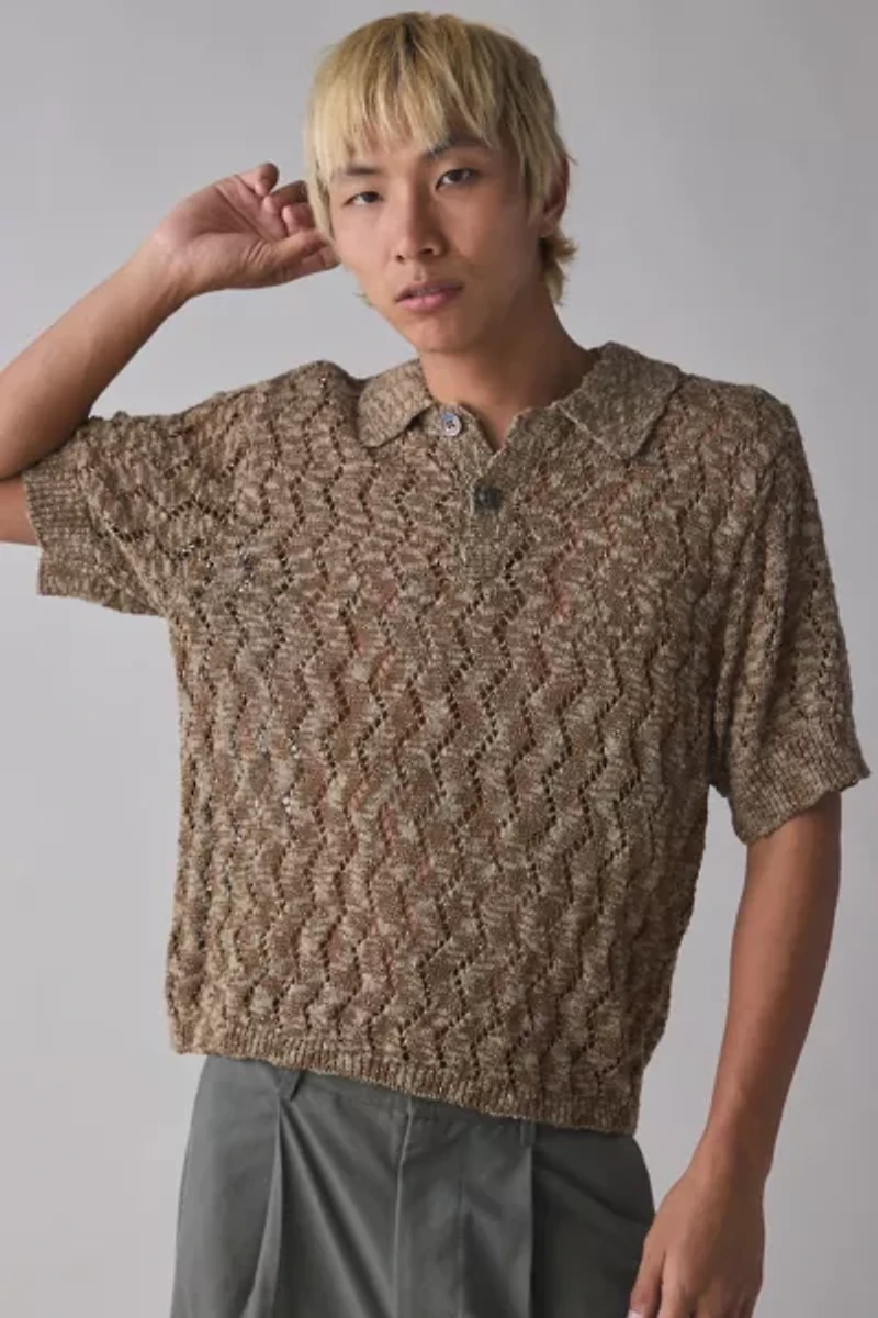 OBEY Andre Short Sleeve Polo Sweater