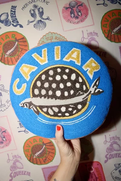 Caviar Tufted Throw Pillow