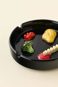 Icon Patterned Ceramic Ashtray