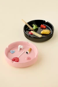 Icon Patterned Ceramic Ashtray