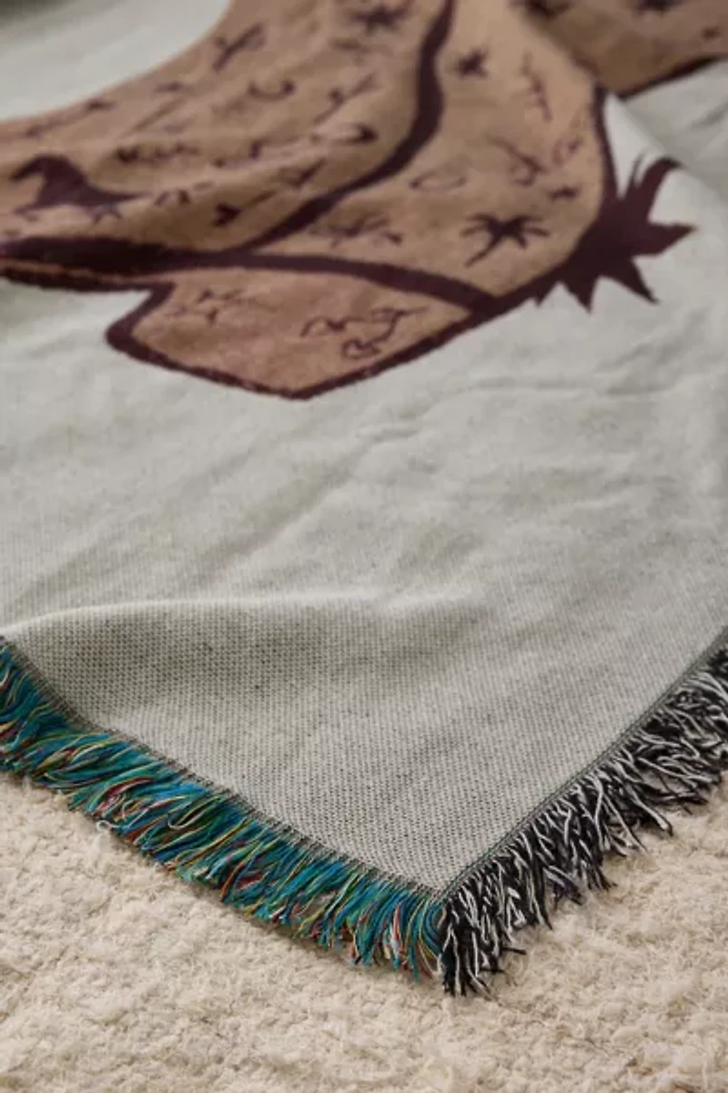 Tuft Luck UO Exclusive Doodle Boot Tapestry Throw Blanket
