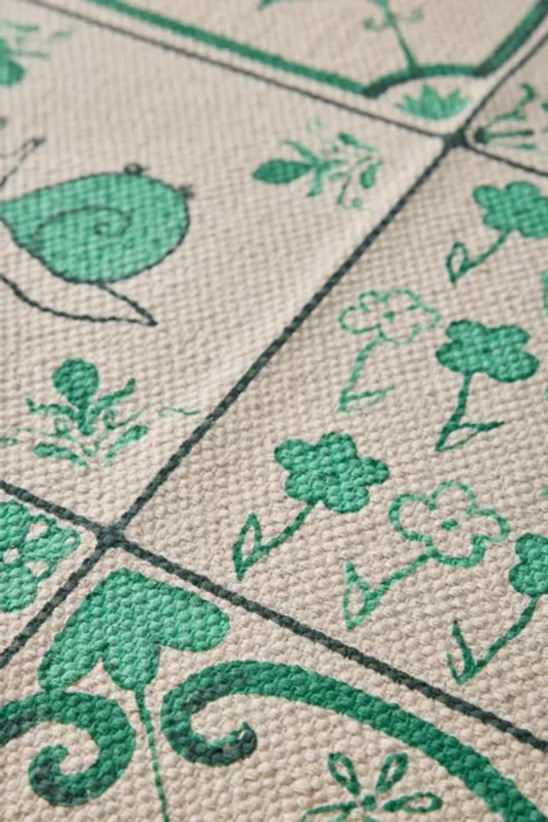 Mariana Tile Flatweave Printed Rug