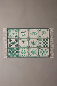 Mariana Tile Flatweave Printed Rug