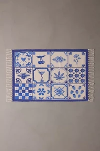 Mariana Tile Flatweave Printed Rug