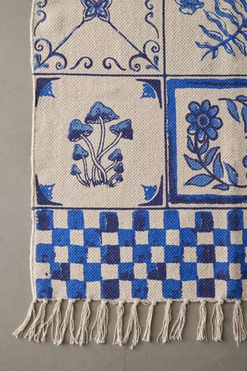 Mariana Tile Flatweave Printed Rug