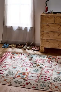 Mariana Tile Flatweave Printed Rug