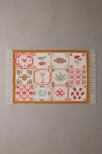 Mariana Tile Flatweave Printed Rug