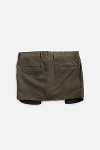Frankie Collective Rework Trouser Mini Skirt 012