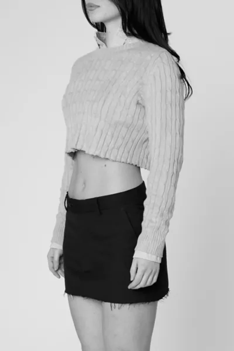 Frankie Collective Rework Trouser Mini Skirt 012