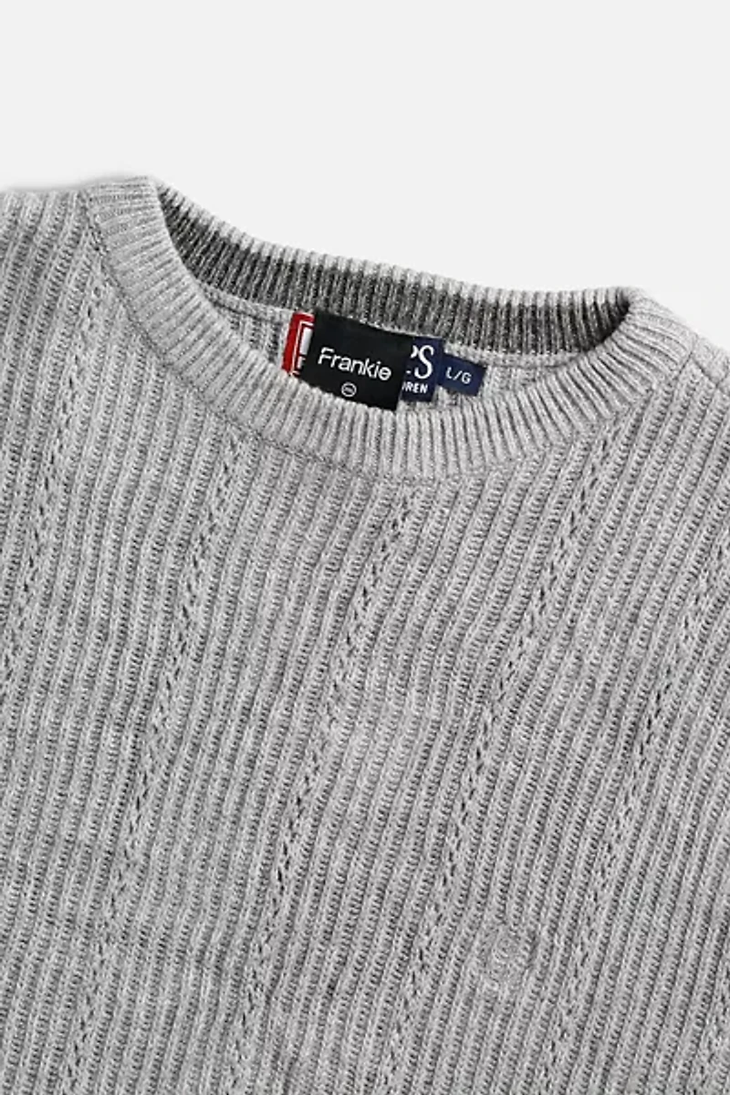 Frankie Collective Rework Crop Knit Sweater