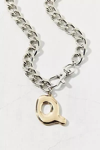 Initial Chunky Chain Necklace