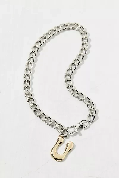 Initial Chunky Chain Necklace
