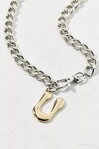 Initial Chunky Chain Necklace
