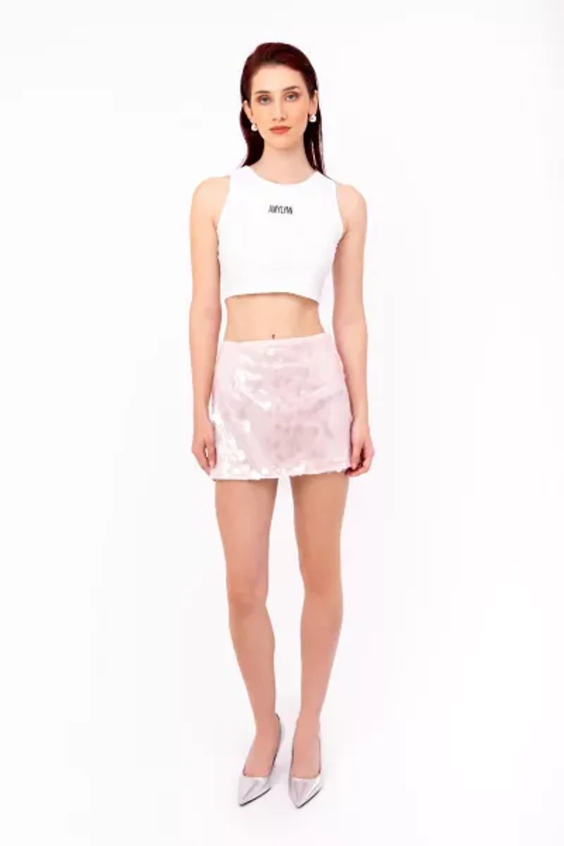 Amy Lynn Sequin Disc Mini Skirt