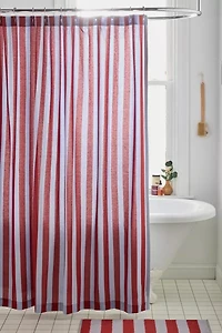 Awning Stripe Patterned Shower Curtain