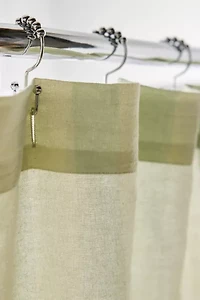 Awning Stripe Patterned Shower Curtain