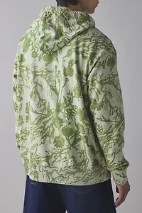 CAT Printed Relaxed Fit French Terry Hoodie Sweatshirt