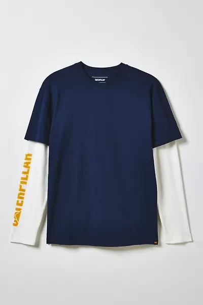 CAT UO Exclusive Detroit Graphic Double Layer Long Sleeve Tee