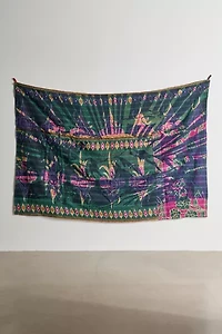 ReMADE By UO Remnants Arizona Screen Printed Kantha Tapestry