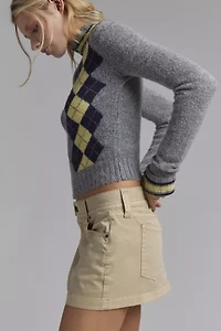 BDG Sarah Chino Micro Slim Mini Skirt