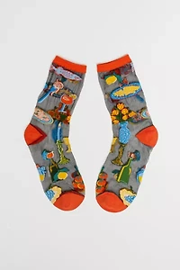 Sock Candy La Dolce Vita Black Sheer Sock