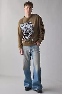 ICEBERG SpongeBob SquarePants Crooked Graphic Crew Neck Sweatshirt