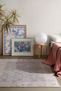 Kimmie Floral Printed Performance Rug